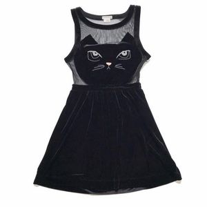 Cooperative Velvet Kitty Face Dress
